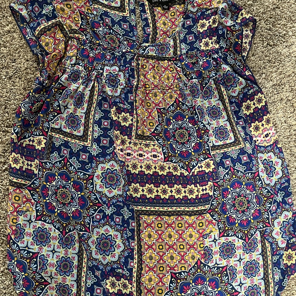 Zac & Rachel Multicolor Patterned Top